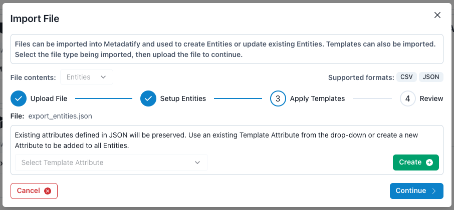 Import JSON - Step 3